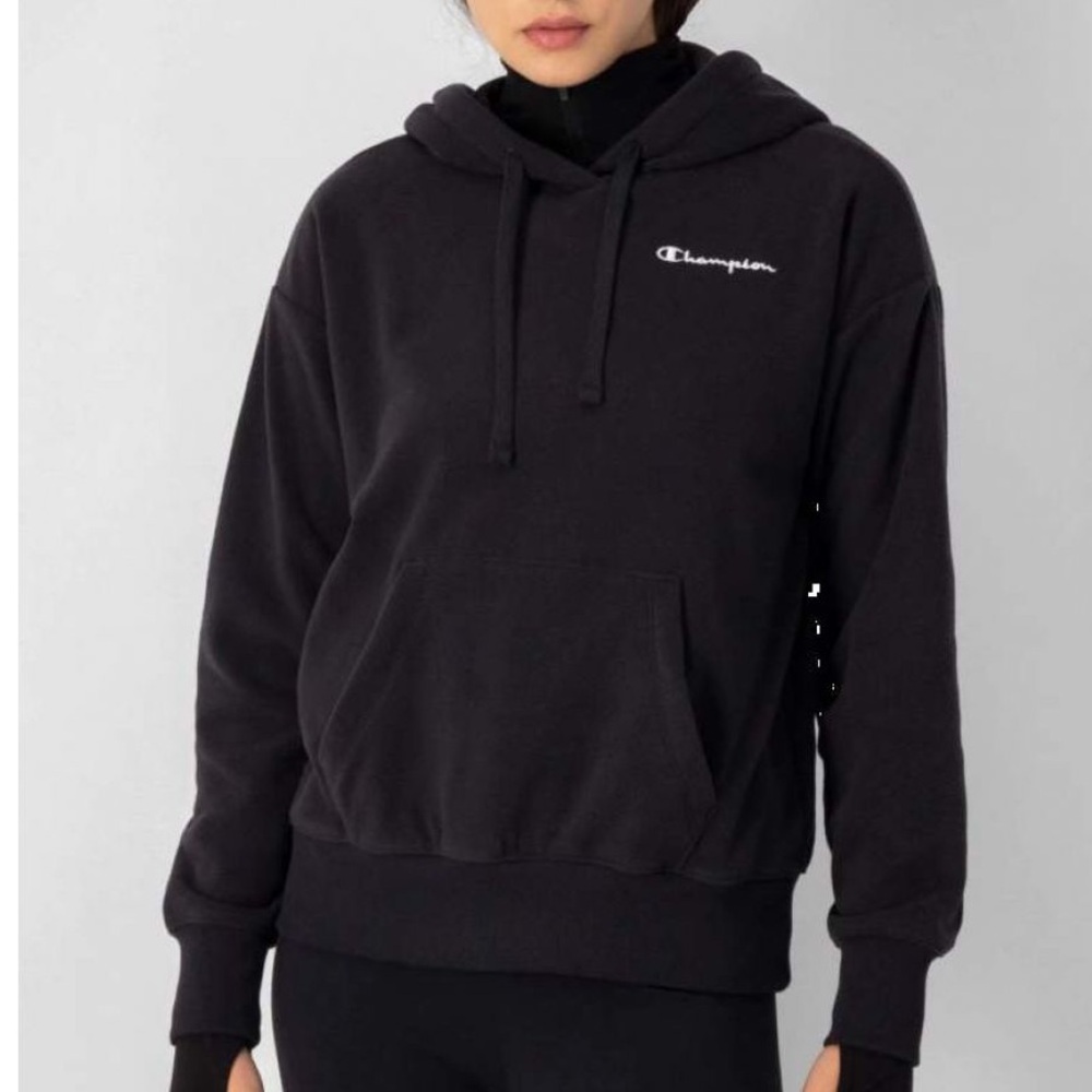 Champion Black Hoodie Sweater